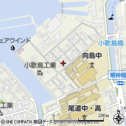 広島県尾道市向島町富浜16058-62周辺の地図