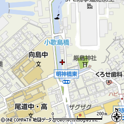 広島県尾道市向島町富浜232-32周辺の地図