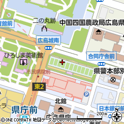 広島県広島市中区基町周辺の地図