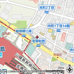 はなの舞　広島新幹線口店周辺の地図