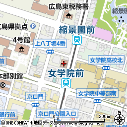 広島公共職業安定所　専門相談部門・障害者等の相談窓口周辺の地図