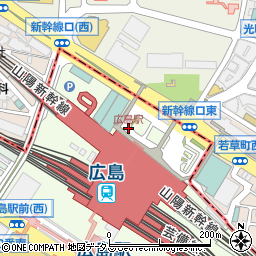 広島新幹線口周辺の地図