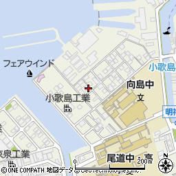 広島県尾道市向島町富浜16058-78周辺の地図
