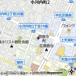 広島県広島市西区都町1-3周辺の地図