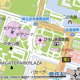 広島市立　中央図書館事務周辺の地図