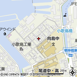 広島県尾道市向島町富浜16058-40周辺の地図