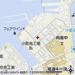 広島県尾道市向島町富浜16058-73周辺の地図