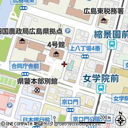 広島合同庁舎東側パーキングチケット周辺の地図