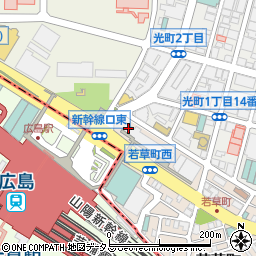 広島銀行広島駅北口支店 ＡＴＭ周辺の地図