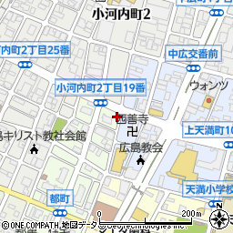 広島県広島市西区都町1-1周辺の地図