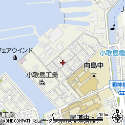 広島県尾道市向島町富浜16058-66周辺の地図