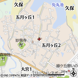 大阪府泉南郡熊取町五月ヶ丘周辺の地図
