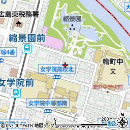 広島県広島市中区上幟町周辺の地図