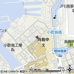 広島県尾道市向島町富浜16058-105周辺の地図