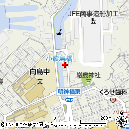 広島県尾道市向島町富浜232-27周辺の地図