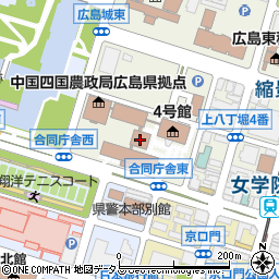 広島法務局　登記部門土地・建物の係表示登記周辺の地図