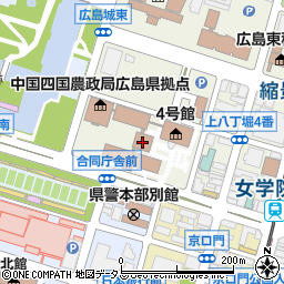 広島法務局　人権擁護部女性の人権ホットライン周辺の地図