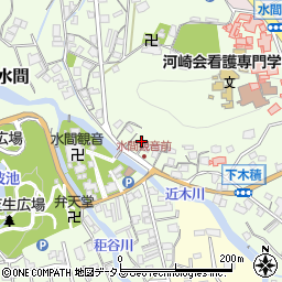 大阪府貝塚市水間555周辺の地図