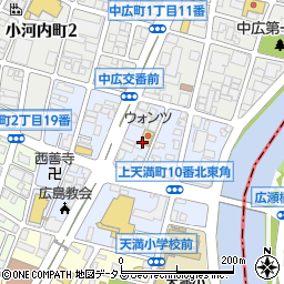 広島県広島市西区上天満町周辺の地図