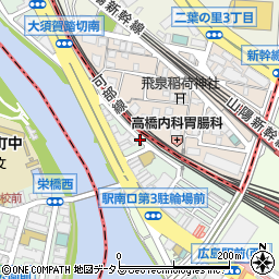 廣島酒場。周辺の地図
