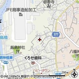 広島県尾道市向島町340-1周辺の地図