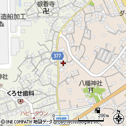広島県尾道市向島町671-2周辺の地図