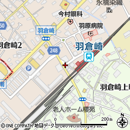 池田泉州銀行羽倉崎駅前 ＡＴＭ周辺の地図