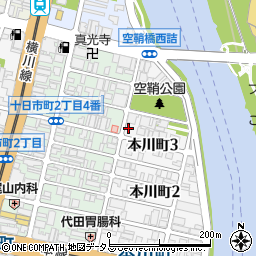 ＡＳＡＨＩ　ＰＡＲＫ本川町第２駐車場周辺の地図