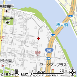 山口県萩市椿金谷周辺の地図