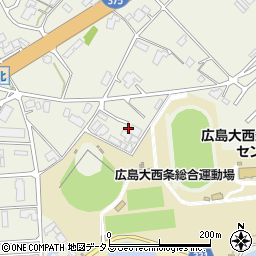 広島県東広島市西条町御薗宇3555周辺の地図
