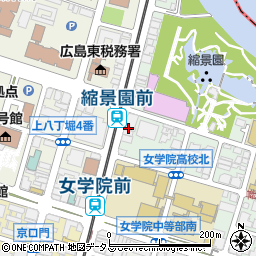 毎日新聞　広島支局周辺の地図