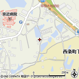 広島県東広島市西条町御薗宇721-3周辺の地図