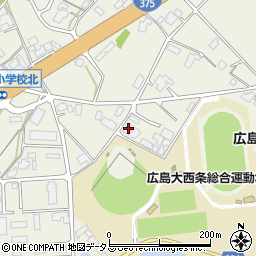 広島県東広島市西条町御薗宇8595-3周辺の地図