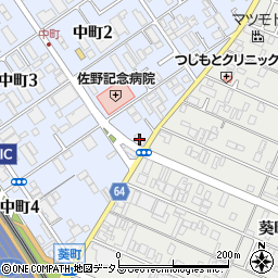 ユウパレス泉佐野・中町周辺の地図