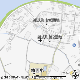 山口県萩市椿雑式町周辺の地図