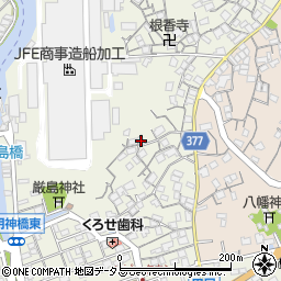 広島県尾道市向島町富浜268周辺の地図