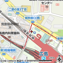 リパーク広島新幹線口駐車場周辺の地図