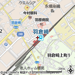 タイムズ羽倉崎駅前第３駐車場周辺の地図