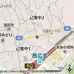 リパーク広島己斐中１丁目駐車場周辺の地図