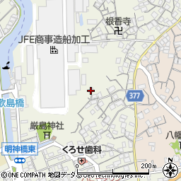 広島県尾道市向島町富浜259-6周辺の地図