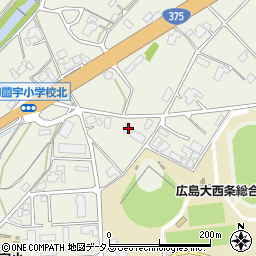 広島県東広島市西条町御薗宇8591周辺の地図