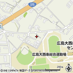 広島県東広島市西条町御薗宇3541-10周辺の地図
