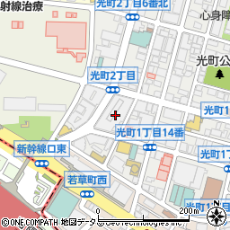 日能研広島本部校周辺の地図