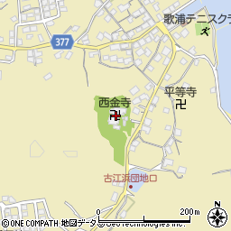 西金寺周辺の地図
