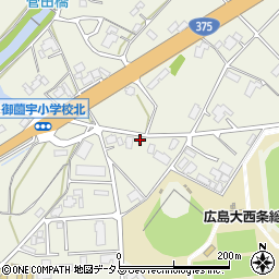 広島県東広島市西条町御薗宇8562-3周辺の地図