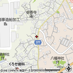 広島県尾道市向島町380周辺の地図