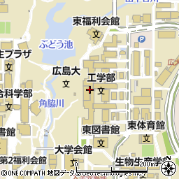 広島大学　東広島キャンパス周辺の地図