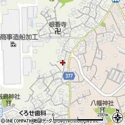 広島県尾道市向島町390-3周辺の地図