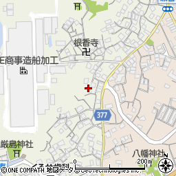 広島県尾道市向島町富浜388-2周辺の地図