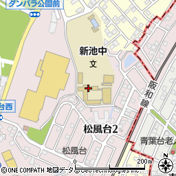 泉佐野市立新池中学校周辺の地図